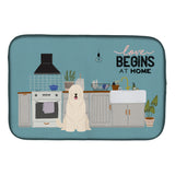 Caroline'S Treasures Ck7728Ddm South Russian Sheepdog Kitchen Scene Dish-Drying-Mats, 14 X 21, Multicolor