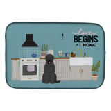 Caroline'S Treasures Ck7730Ddm Black Russian Terrier Kitchen Scene Dish-Drying-Mats, 14 X 21, Multicolor