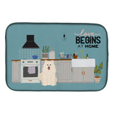 Caroline'S Treasures Ck7734Ddm Samoyed Kitchen Scene Dish-Drying-Mats, 14 X 21, Multicolor