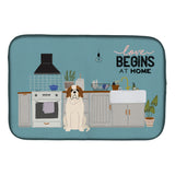Caroline'S Treasures Ck7739Ddm Saint Bernard Kitchen Scene Dish-Drying-Mats, 14 X 21, Multicolor