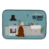 Caroline'S Treasures Ck7754Ddm Caucasian Shepherd Dog Kitchen Scene Dish-Drying-Mats, 14 X 21, Multicolor