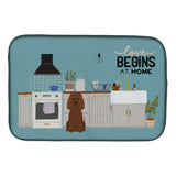 Caroline'S Treasures Ck7767Ddm Irish Water Spaniel Kitchen Scene Dish-Drying-Mats, 14 X 21, Multicolor