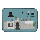 Caroline'S Treasures Ck7775Ddm Black Poodle Kitchen Scene Dish-Drying-Mats, 14 X 21, Multicolor