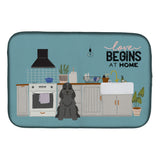 Caroline'S Treasures Ck7796Ddm Black Cocker Spaniel Kitchen Scene Dish-Drying-Mats, 14 X 21, Multicolor