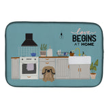 Caroline'S Treasures Ck7806Ddm Tan Pekingese Kitchen Scene Dish-Drying-Mats, 14 X 21, Multicolor