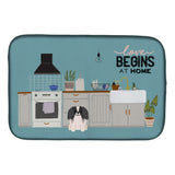Caroline'S Treasures Ck7809Ddm Black White Pekingese Kitchen Scene Dish-Drying-Mats, 14 X 21, Multicolor