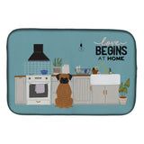 Caroline'S Treasures Ck7821Ddm Brindle Boxer Kitchen Scene Dish-Drying-Mats, 14 X 21, Multicolor
