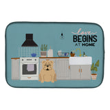 Caroline'S Treasures Ck7828Ddm Fawn English Bulldog Kitchen Scene Dish-Drying-Mats, 14 X 21, Multicolor