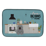 Caroline'S Treasures Ck7843Ddm Blue Chow Kitchen Scene Dish-Drying-Mats, 14 X 21, Multicolor