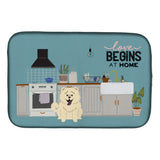 Caroline'S Treasures Ck7844Ddm White Chow Kitchen Scene Dish-Drying-Mats, 14 X 21, Multicolor