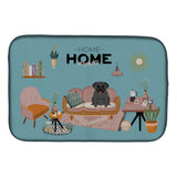 Caroline'S Treasures Ck7851Ddm Black Pug Sweet Home Dish-Drying-Mats, 14 X 21, Multicolor