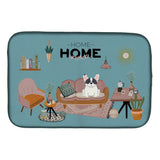 Caroline'S Treasures Ck7856Ddm Piebald French Bulldog Sweet Home Dish-Drying-Mats, 14 X 21, Multicolor
