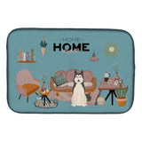 Caroline'S Treasures Ck7870Ddm West Siberian Laika Spitz Sweet Home Dish-Drying-Mats, 14 X 21, Multicolor