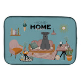 Caroline'S Treasures Ck7896Ddm Black Miniature Schnauzer Sweet Home Dish-Drying-Mats, 14 X 21, Multicolor