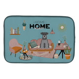 Caroline'S Treasures Black Silver Miniature Schnauzer Sweet Home Dish-Drying-Mats, 14 X 21, Multicolor