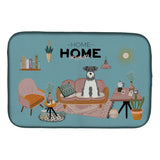 Caroline'S Treasures Caroline'S Salt And Pepper Miniature Schnauzer Sweet Home Dish-Drying-Mats, 14 X 21, Multicolor