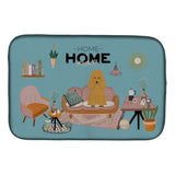 Caroline'S Treasures Ck7914Ddm Tan Poodle Sweet Home Dish-Drying-Mats, 14 X 21, Multicolor