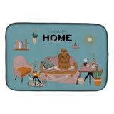 Caroline'S Treasures Ck7931Ddm Silver Chocolate Shih Tzu Sweet Home Dish-Drying-Mats, 14 X 21, Multicolor
