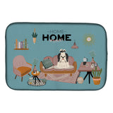 Caroline'S Treasures Ck7933Ddm Black White Shih Tzu Sweet Home Dish-Drying-Mats, 14 X 21, Multicolor