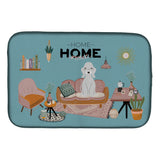 Caroline'S Treasures Ck7935Ddm Blue Bedlington Terrier Sweet Home Dish-Drying-Mats, 14 X 21, Multicolor