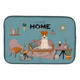 Caroline'S Treasures Ck7946Ddm Wire Fox Terrier Sweet Home Dish-Drying-Mats, 14 X 21, Multicolor