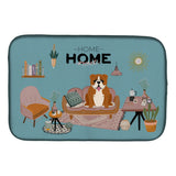 Caroline'S Treasures Ck7965Ddm Red White English Bulldog Sweet Home Dish-Drying-Mats, 14 X 21, Multicolor