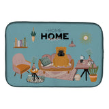 Caroline'S Treasures Ck7967Ddm Red English Bulldog Sweet Home Dish-Drying-Mats, 14 X 21, Multicolor