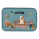 Caroline'S Treasures Ck7970Ddm Fawn White English Bulldog Sweet Home Dish-Drying-Mats, 14 X 21, Multicolor