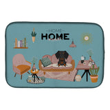 Caroline'S Treasures Black Tan Wire Haired Dachshund Sweet Home Dish-Drying-Mats, 14 X 21, Multicolor
