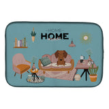 Caroline'S Treasures Ck7975Ddm Red Brown Dachshund Sweet Home Dish-Drying-Mats, 14 X 21, Multicolor