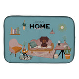 Caroline'S Treasures Ck7976Ddm Chocolate Dachshund Sweet Home Dish-Drying-Mats, 14 X 21, Multicolor