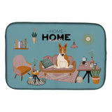 Caroline'S Treasures Ck7980Ddm Red White Bull Terrier Sweet Home Dish-Drying-Mats, 14 X 21, Multicolor