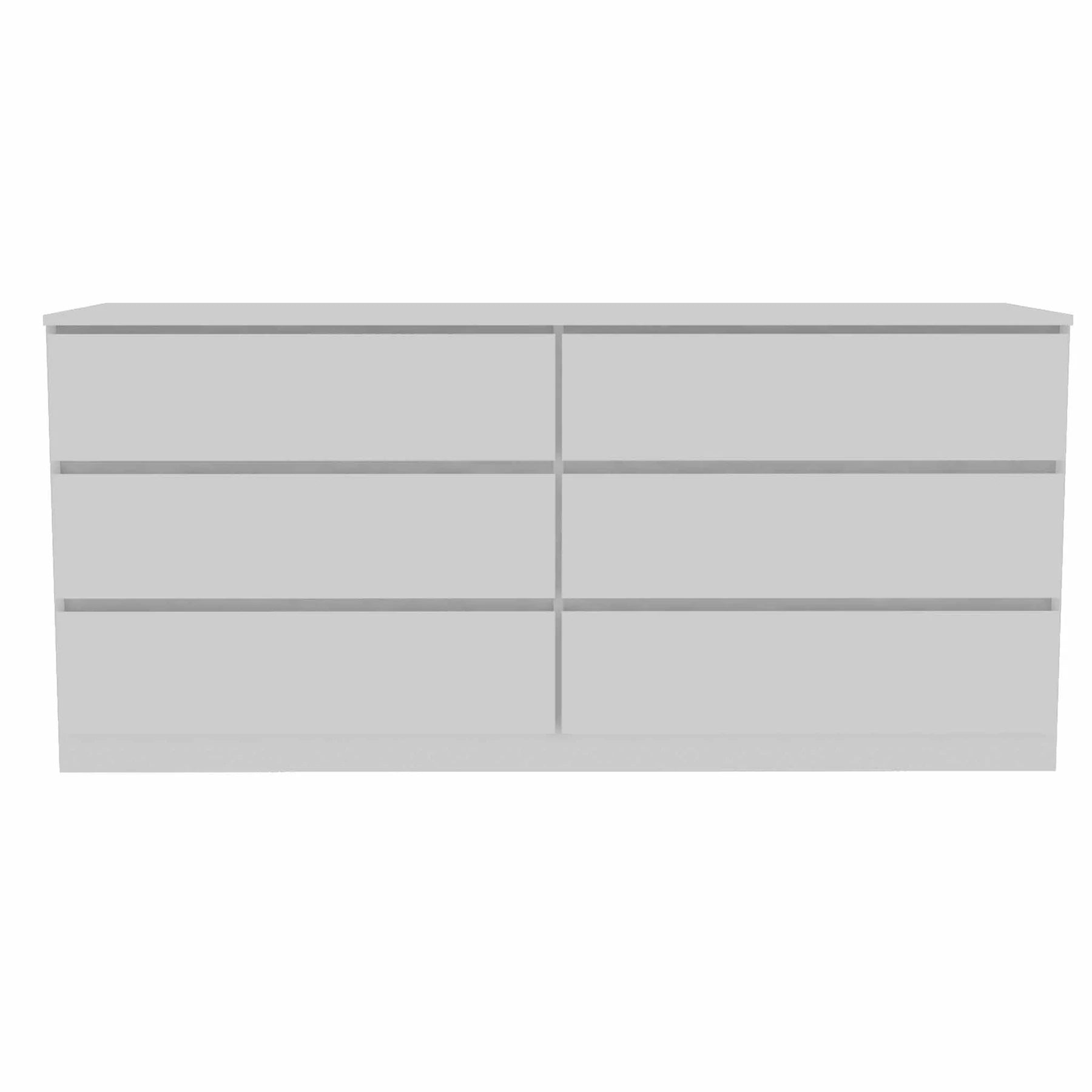 Tuhome Asteria 6 Drawer Double Dresser, Countertop, Six Drawer, Base-White, For Bedroom