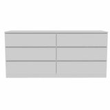 Tuhome Asteria 6 Drawer Double Dresser, Countertop, Six Drawer, Base-White, For Bedroom