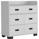 Tuhome Alyn Dresser, Four Legs, One Ample Drawer, Four Drawers, Countertop, White, For Bedroom