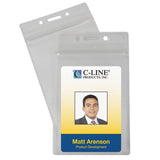 Zippered Badge Holders, Vertical, Pack of 50