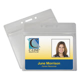Zippered Badge Holders, Horizontal, Pack of 50
