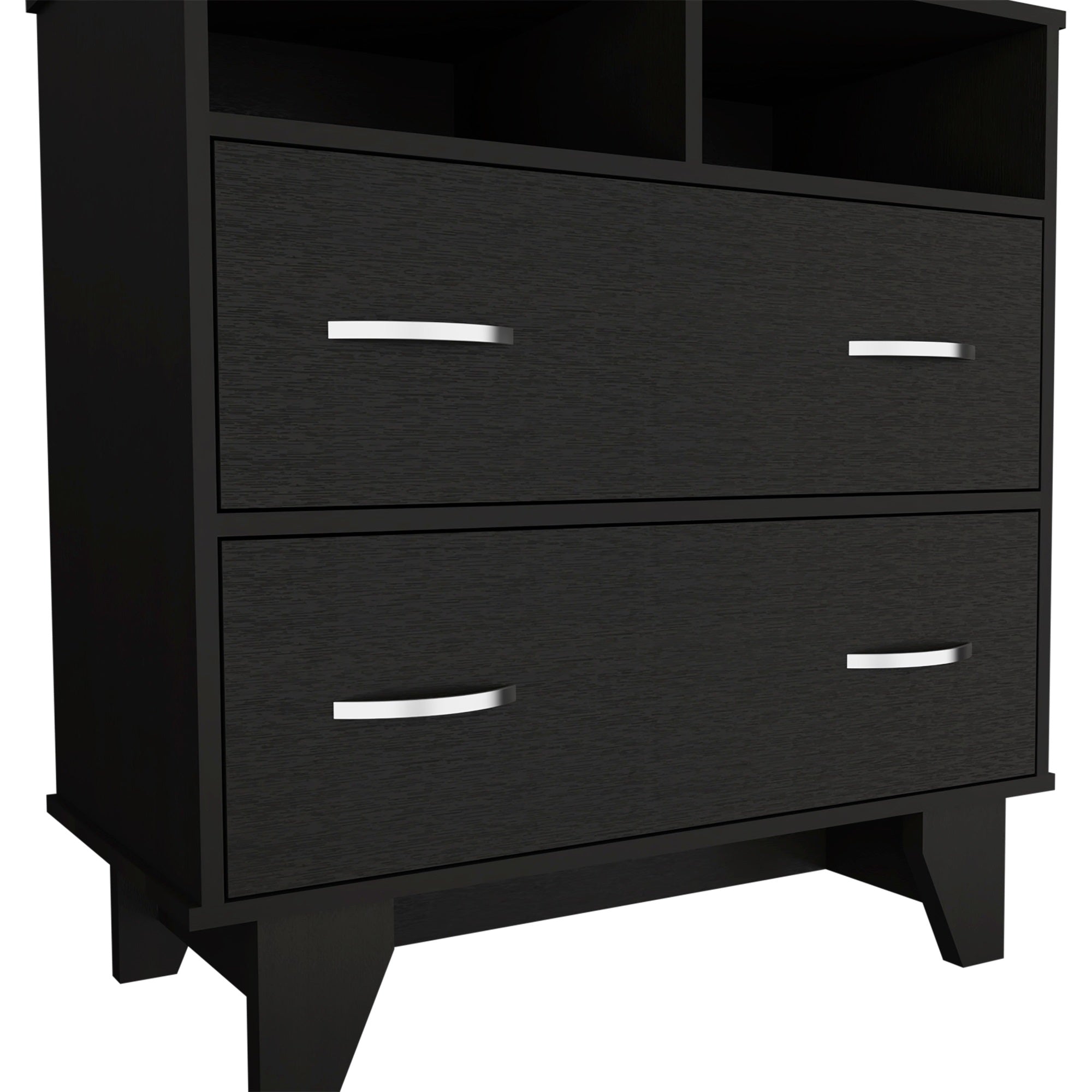 Portanova Two Drawer Dresser -Bedroom -Black