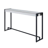 Macen Console - Black W/ Distressed White