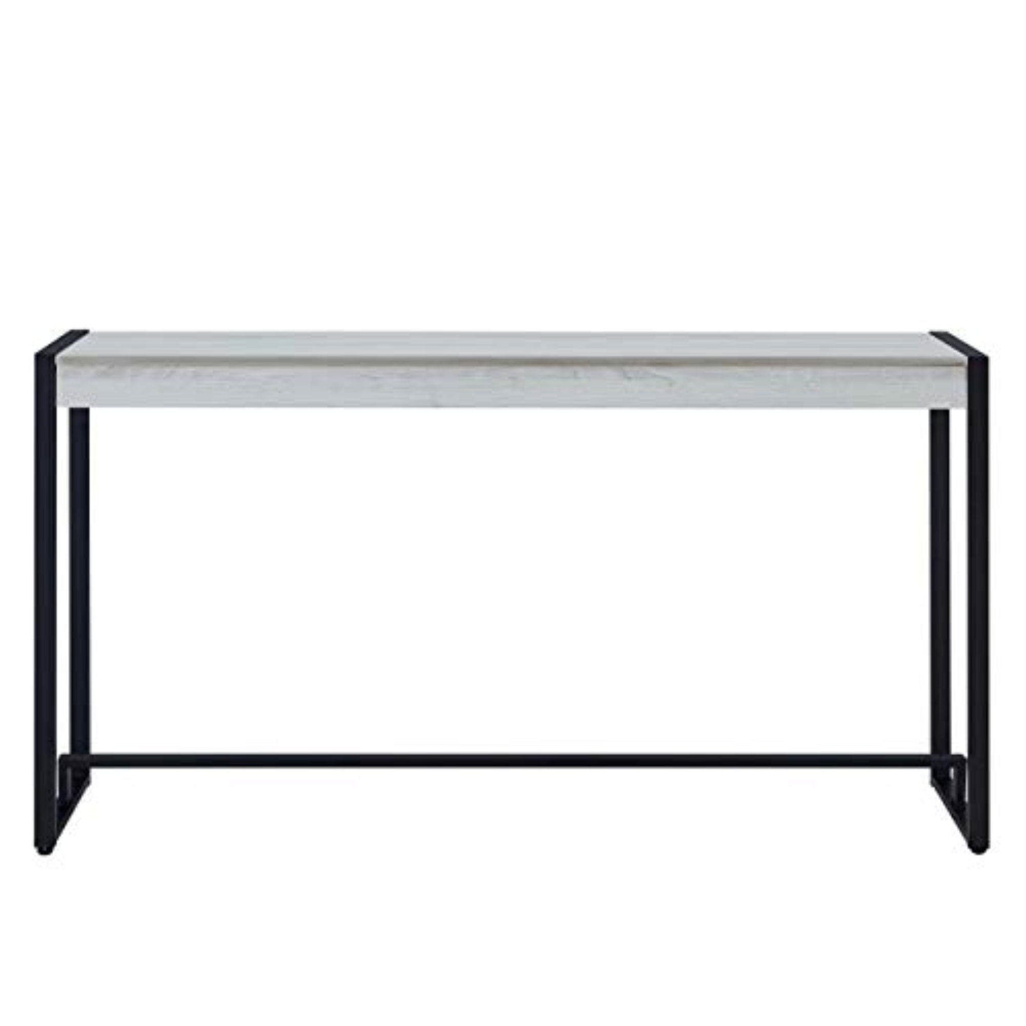 Macen Console - Black W/ Distressed White