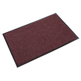 Chevron 3'x10' Burgundy Scraper/Wiper Mat