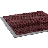 Chevron 6'x60' Burgundy Scraper/Wiper Mat