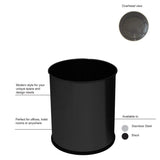 Witt Industries 66Bk Executive Waste Basket Receptacle, Steel, 4 Gal, Black (Pack Of 2)