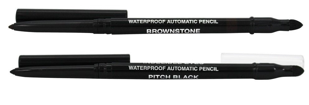 Mineral Hygienics Makeup - Automatic Eye Liner - Pitch Black And Waterproof Eye Liner - Brownie