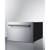 18 Wide Single Drawer Cooler For Built-In Installation, Panel-Ready Stainless Steel Drawer Front