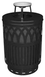 Cov40P-At-Bk-Vv Ergode Covington Can - Sleek And Contemporary Decorative Waste Receptacle For City Streets, Malls, Parks, And Of