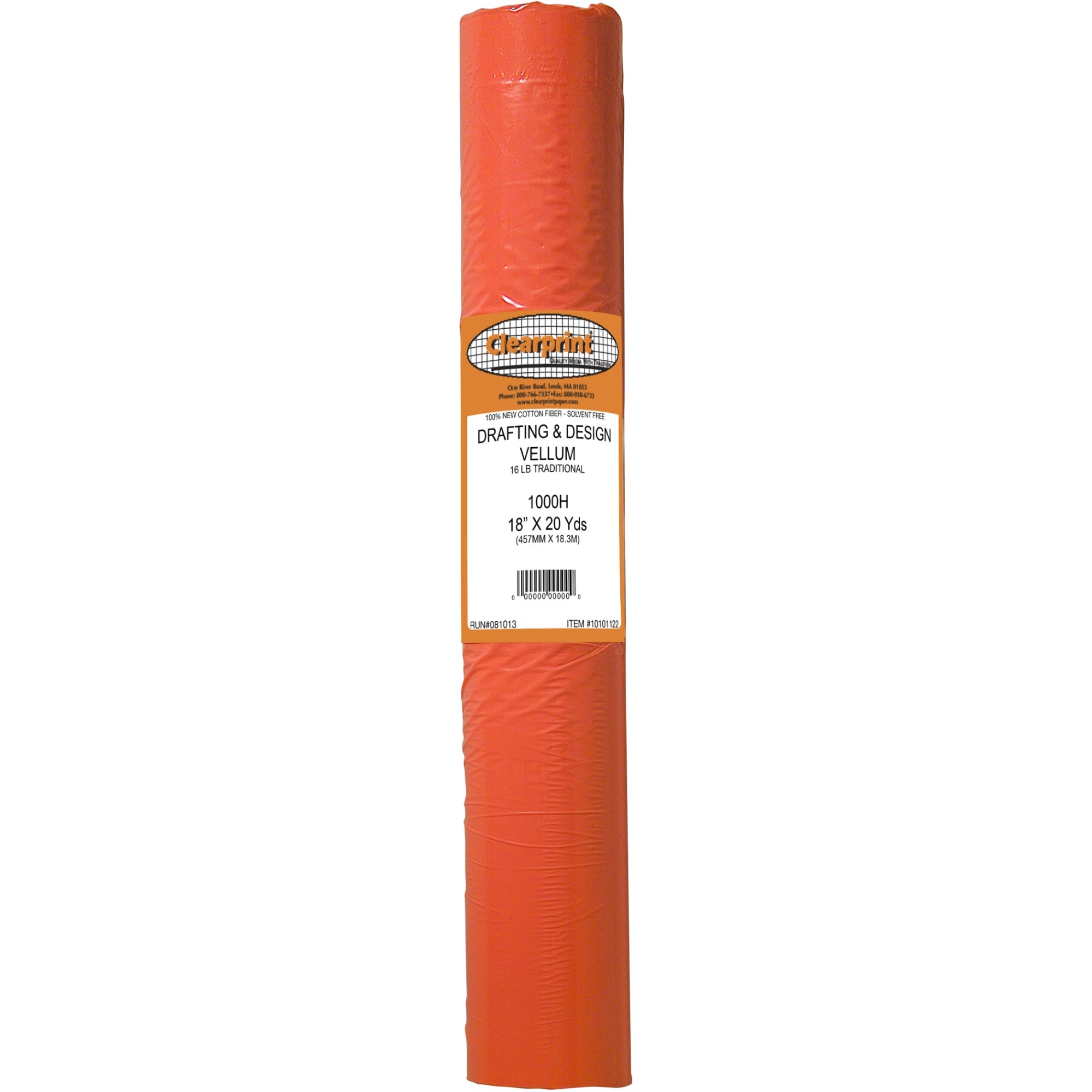 1000H Clearprint Vellum Roll, Unprinted, 18In X 20 Yds.
