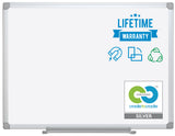 Earth Magnetic Porcelain Dry-Erase Board, 36 X 48, Aluminum Frame