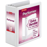 Cardinal Performer ClearVue SlantD Ring Binder 4 Binder Capacity Letter 8 1/2 x 11 Sheet Size 835 Sheet Capacity 3 3/