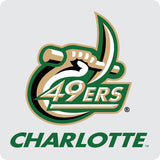 North Carolina Charlotte Forty-Niners Acrylic Square Coaster 6 Pack